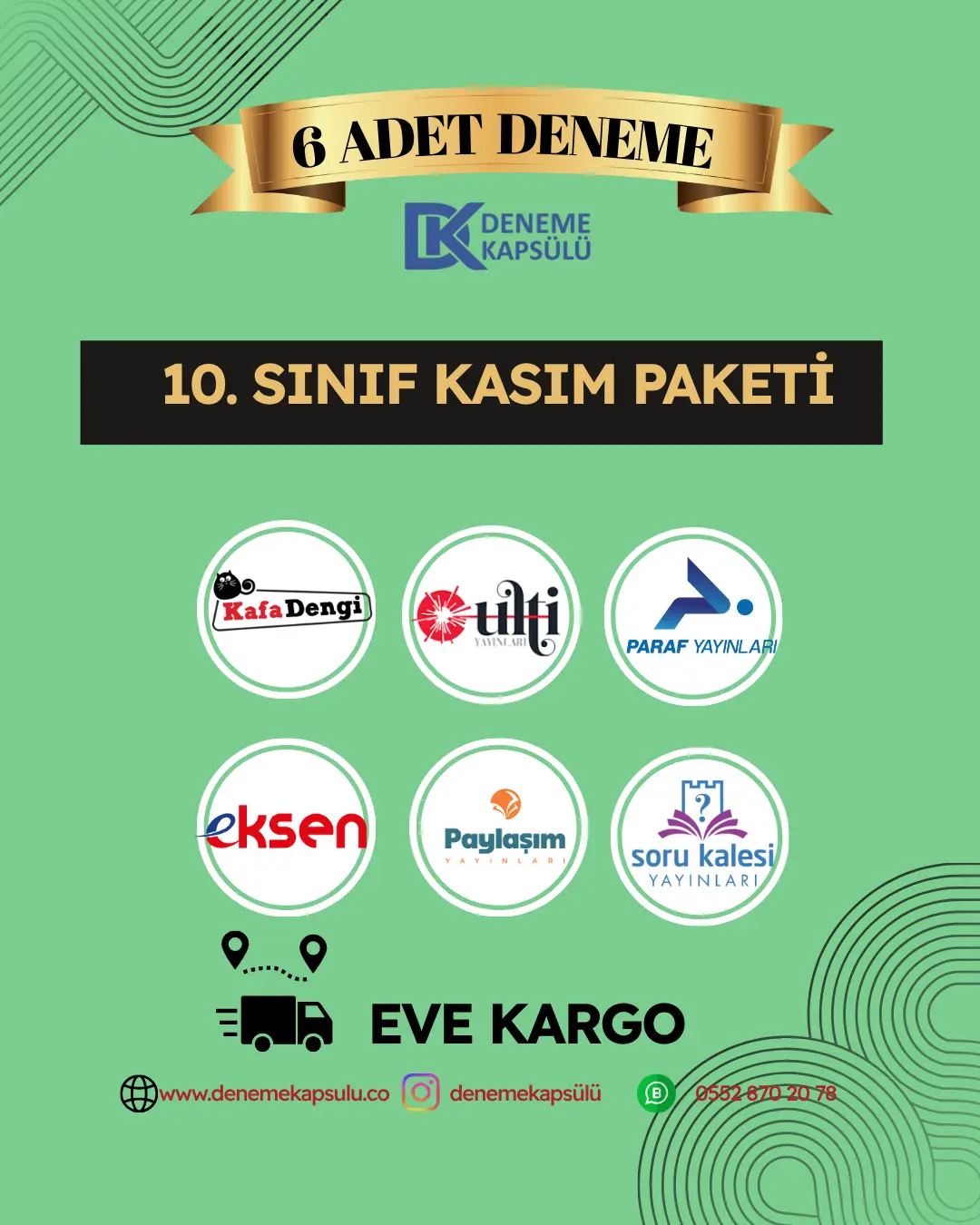 10. Sınıf Türkiye Geneli Kasım Paketi 6 Lı