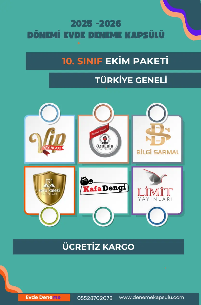 1o. Sınıf Ekim Paketi 6 Lı