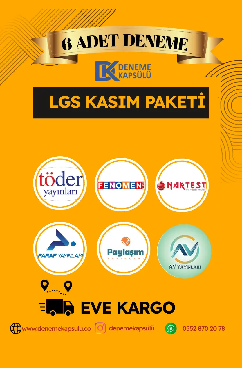 2026 Lgs Kasım Paketi 6 Li Türkiye Geneli Deneme Sınavı