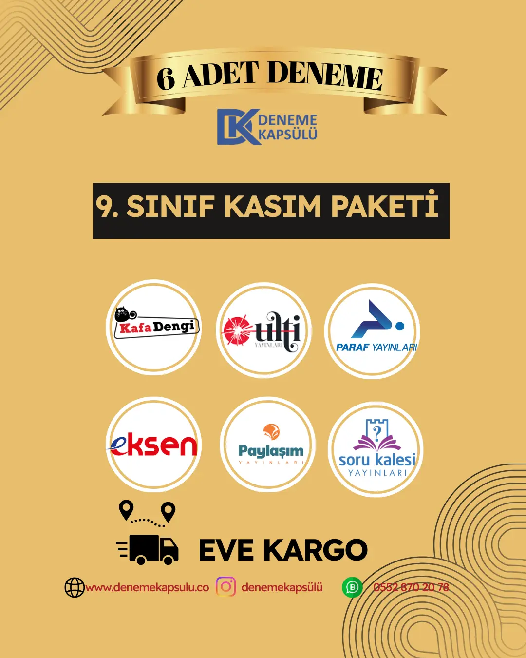 9. Sınıf Türkiye Geneli Kasım Paketi 6 Lı