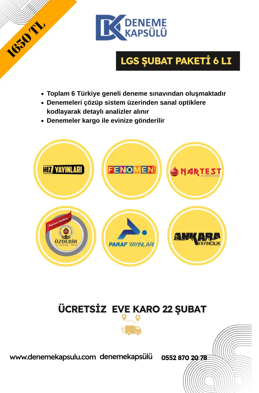 Lgs Türkiye Geneli Şubat Paketi 6 Lı