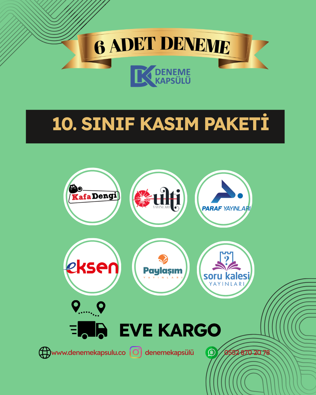 10. Sınıf Türkiye Geneli Kasım Paketi 6 Lı