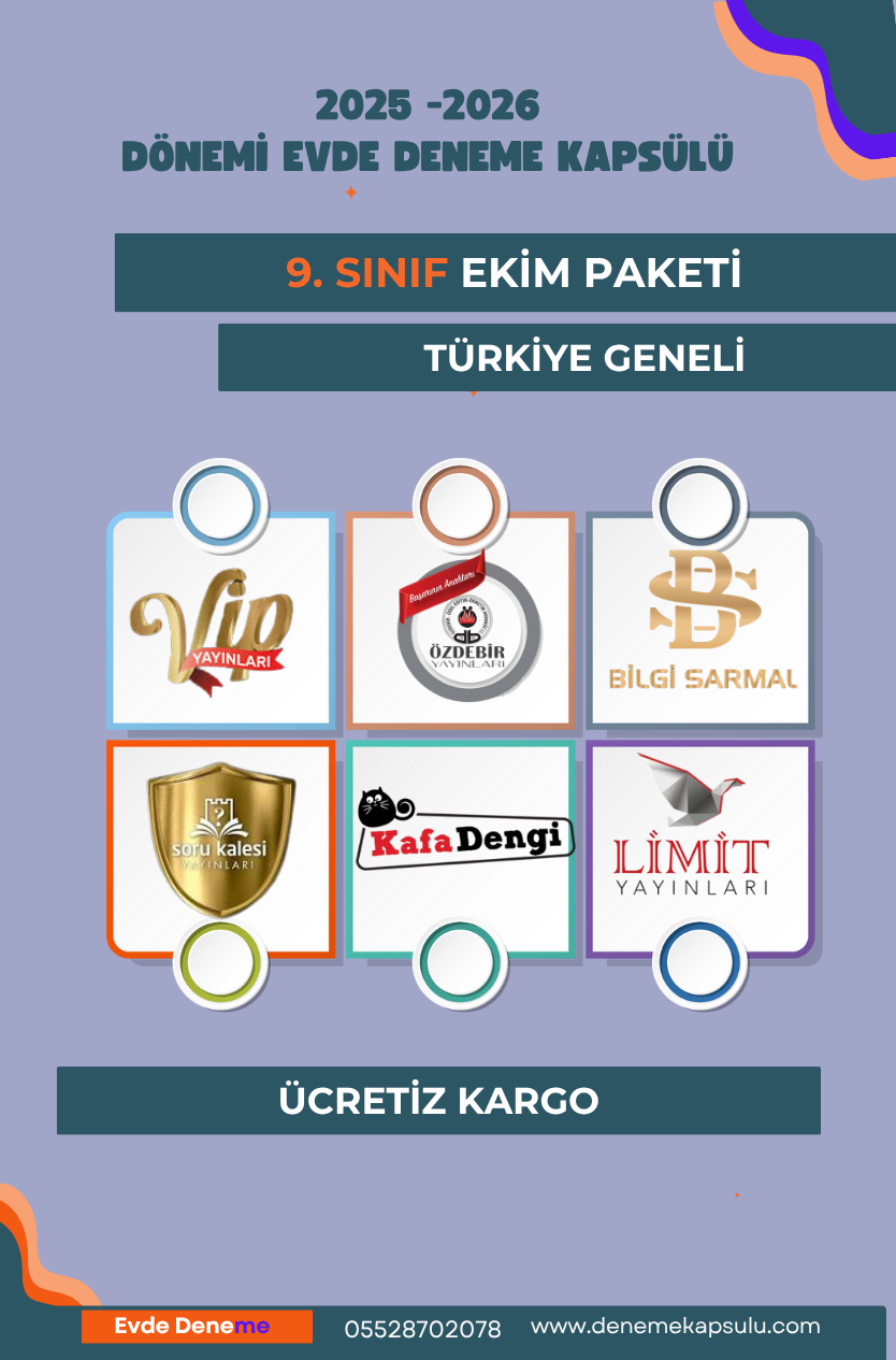 9. Sınıf Ekim Paketi 6 Lı