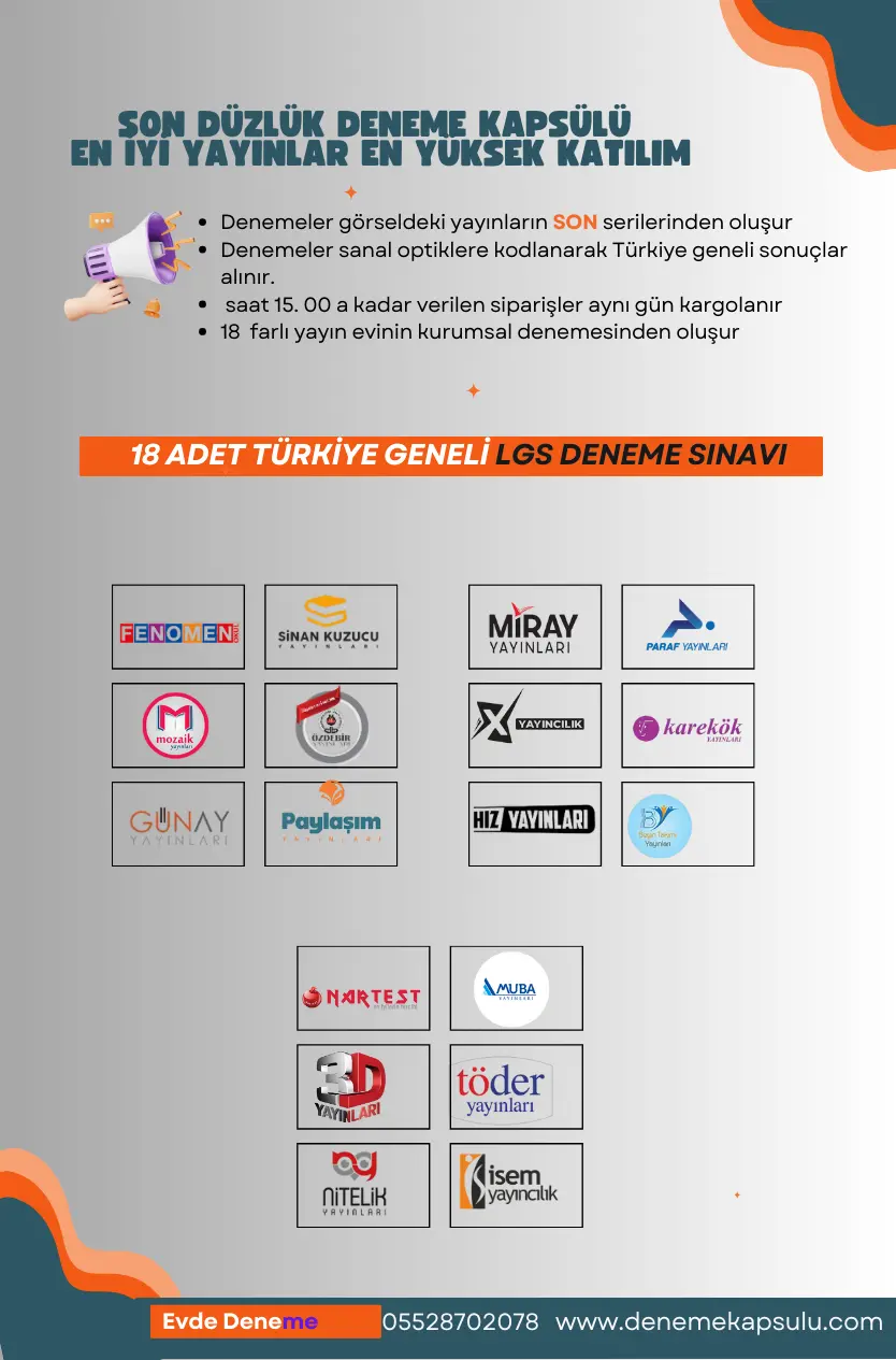 Lgs Son Düzlük Deneme Kapsülü 18 Li