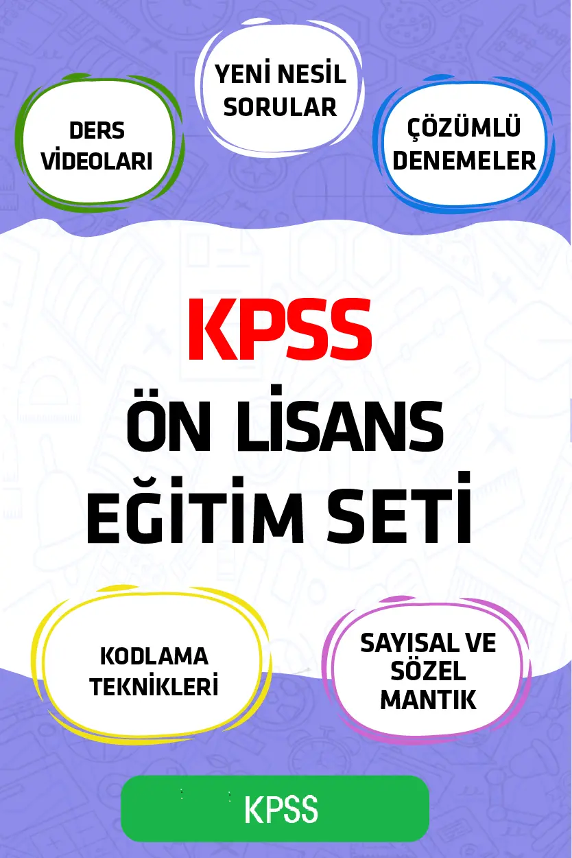 Kpss Önlisans Eğitim Seti