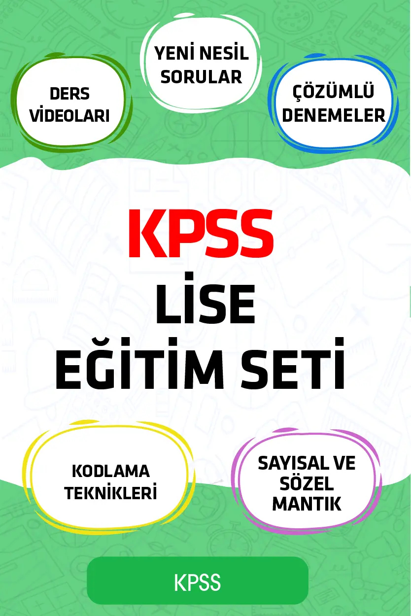Kpss Lise Eğitim Seti